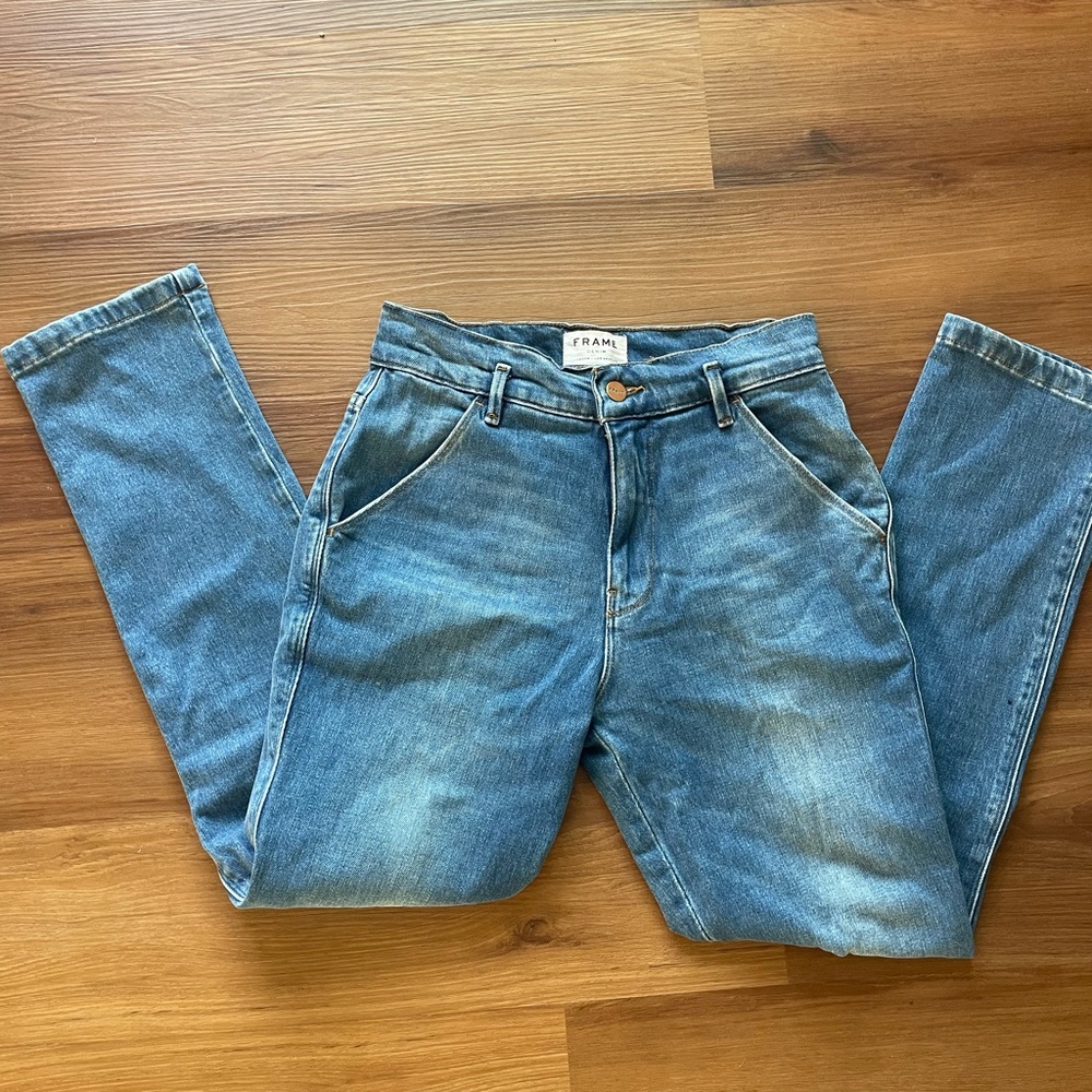 High Rise Frame Jeans - Picture 2 of 4